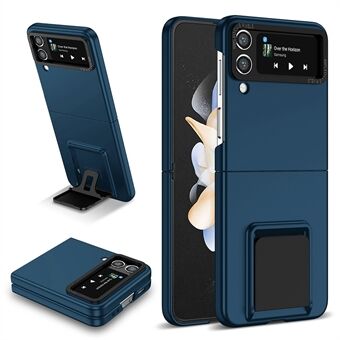 Flip telefonfodral för Samsung Galaxy Z Flip4 5G Stötsäkert fodral Hårt PC-telefonfodral med stöd