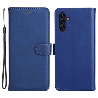 KT Leather Series-2 för Samsung Galaxy A14 5G Fulltäckande plånbokstelefonfodral Enfärgad PU- Stand Magnetiskt skyddsfodral med rem