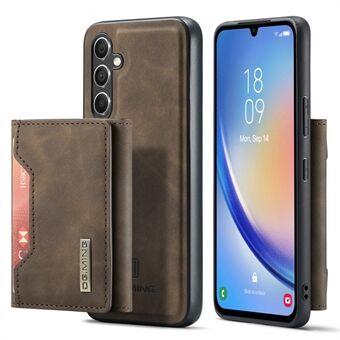 DG.MING M2-serien avtagbart plånboksfodral för Samsung Galaxy A14 4G / 5G, PU-läderbelagd PC+TPU Kickstand-telefonfodral