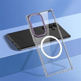 Anti-drop magnetiskt telefonfodral för Samsung Galaxy S23 Ultra, hårt PC bakre telefonfodral kompatibelt med Magsafe