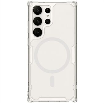 NILLKIN Nature Pro Series för Samsung Galaxy S23 Ultra Magnetic Clear Phone Case PC+TPU Mobiltelefonskal
