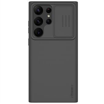 NILLKIN För Samsung Galaxy S23 Ultra Magnetic Cover PC + Silikon Slide Camera Lock Telefonfodral Kompatibel med MagSafe - Svart