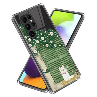 För Samsung Galaxy S23 Ultra TPU skyddande telefonfodral Mönstertryck Design Mobiltelefonskal