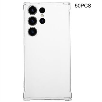 50 st för Samsung Galaxy S23 Ultra hörnskydd 1,5 mm TPU-fodral Vattenstämpelfritt genomskinligt telefonskal
