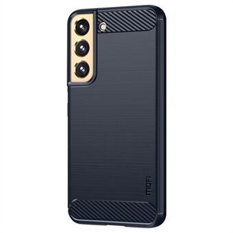MOFI JK TPU Series-1 Carbon Fiber Texture Phone Shell för Samsung Galaxy S23, Anti-damm telefonfodral Mjukt TPU borstat telefonfodral