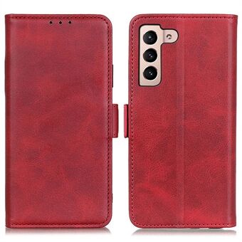 För Samsung Galaxy S23 stötsäkert skyddsfodral Magnetisk plånbok Vikbart Stand Kohud Texture PU-läderfodral