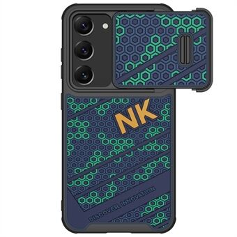 NILLKIN för Samsung Galaxy S23 Honeycomb Texture PC + TPU-fodral Skjutkameraskydd Anti-dropp telefonskal