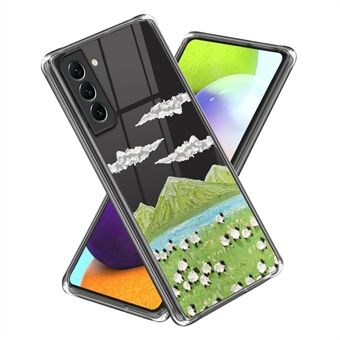 För Samsung Galaxy S23 Mönsterutskrift Telefonfodral Ultra Slim TPU Anti- Scratch bakstycke