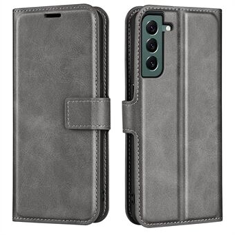 För Samsung Galaxy S23+ Anti-fingerprint Calf Texture Stand Plånbok PU-läderfodral Fyrkantigt magnetiskt lås Flip-telefonfodral