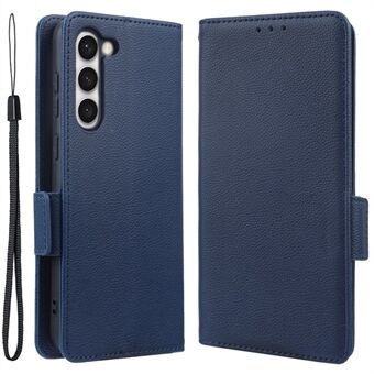 Anti-fall telefonfodral för Samsung Galaxy S23+, Litchi Texture Stand Plånbok PU Läder Magnetlås Skyddande Folio Flip telefonfodral