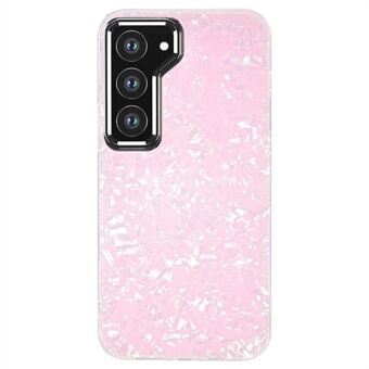 IPAKY mobiltelefonfodral för Samsung Galaxy S23+, anti-blekning IMD akryl+mjukt TPU stötsäkert telefonskal