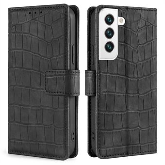 För Samsung Galaxy S23+ Crocodile Texture Plånboksfodral Stand Funktion PU-läder Hudkontakt Känns stötsäkert telefonfodral