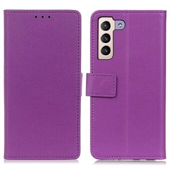 Texturerat telefonfodral för Samsung Galaxy S23+, bokstil PU- Stand Shell Folio Flip plånboksfodral