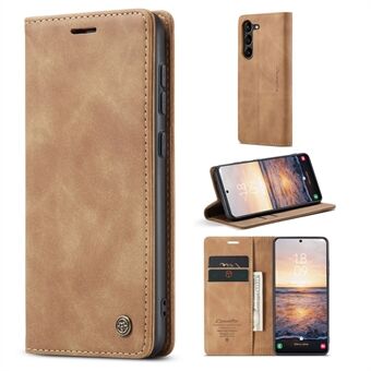 CASEME 013-serien för Samsung Galaxy S23+ Stand Funktion Plånboksfodral i PU-läder Fullt skydd Magnetiskt autoabsorberat telefonfodral