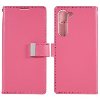 MERCURY GOOSPERY för Samsung Galaxy S23+ Metallmagnetiskt lås plånboksfodral PU Läder Flip Folio Stötsäkert telefonfodral