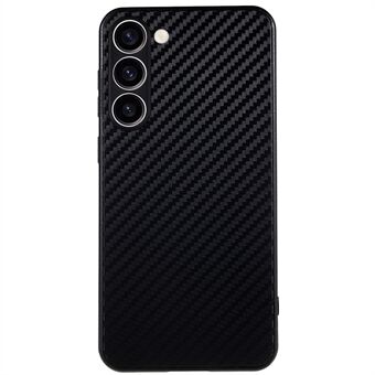 För Samsung Galaxy S23+ Anti-Fingerprint Carbon Fiber Case Mjukt TPU skyddande telefonskal