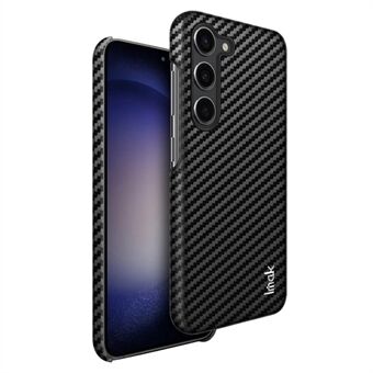 IMAK Ruiyi-serien för Samsung Galaxy S23+ telefonfodral PU-läderbelagd PC Carbon Fiber Texture Telefonskal