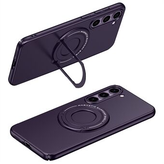 För Samsung Galaxy S23+ telefonfodral i metall Kickstand PC+TPU Bilhållare Mobiltelefonskal