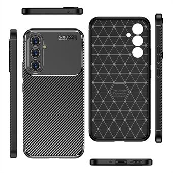 För Samsung Galaxy A54 5G Carbon Fiber Texture telefonfodral Anti-dropp skyddande telefon TPU skal