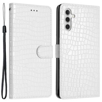 För Samsung Galaxy A54 5G Crocodile Texture Stand Läderfodral Anti-dropp telefonplånboksfodral med handrem