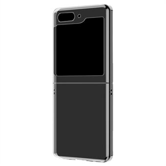 För Samsung Galaxy Z Flip5 5G Folding Phone Transparent PC Cover Hårt skyddsfodral