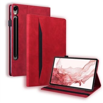 För Samsung Galaxy Tab S9 PU-läderplånboksfodral Stötsäkert Tablettskydd med stativ