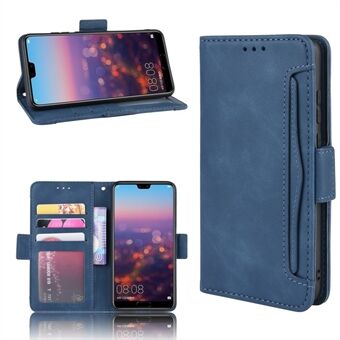 Leather Wallet Stand ringer täcker med Multiple Card Slots skyddande skal för Huawei P20