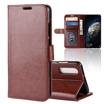 Crazy Horse plånbok Stand Lädermobiltelefonfodral till Huawei P30