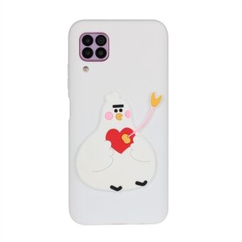 Animal Doll Coated TPU Phone Cover Case för Huawei P40 Lite 4G / Nova 6 SE / Nova 7i