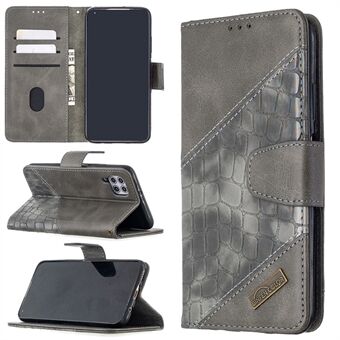 Crocodile Skin Assorted Color Läder Plånboksfodral till Huawei P40 Lite 4G
