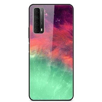 Fancy Style Printing Glass + PC + TPU Skal till Huawei P Smart 2021 / Y7a