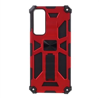 Avtagbar 2-i-1 Dropproof PC + TPU Combo Magnetic Cover Shell med kickstand för Huawei P Smart 2021 / Y7a