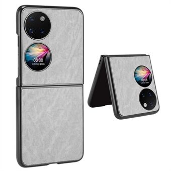 För Huawei P50 Pocket / Pocket S Anti- Scratch telefonfodral Texturerat PU-läderbelagt PC-mobiltelefonfodral