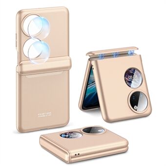 GKK för Huawei P50 Pocket Hard PC-telefonfodral Magnetisk gångjärn Fullt skyddsskydd med bakre liten skärmfilm / kameralinsfilm