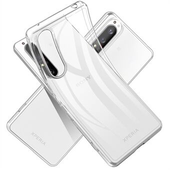 Mjuk TPU All-around-skydd Högupplöst fingeravtryckssäkert skal för Sony Xperia 1 III 5G