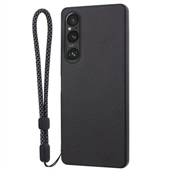 VILI TC Series Drop-proof telefonfodral för Sony Xperia 1 V texturerat PU läderbelagt TPU skal
