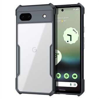 XUNDD För Google Pixel 6a Akryl + TPU-telefonfodral med inbyggd fyrkantig airbag för att skydda mobiltelefonens baksida - Svart