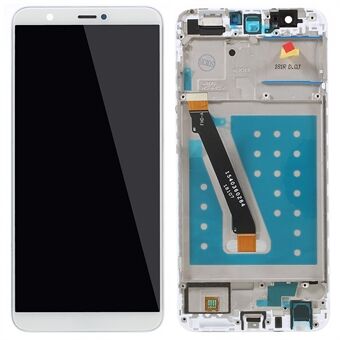 För Huawei P Smart (2017)/Enjoy 7S Grade B LCD-skärm och digitaliseringsenhet + ramdel (utan logotyp)
