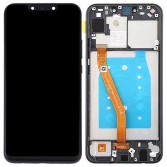 För Huawei P Smart + 2019 / nova 3i Smart Phone Grade C LCD-skärm och digitaliseringsenhet + ramersättningsdel (utan logotyp) - Svart
