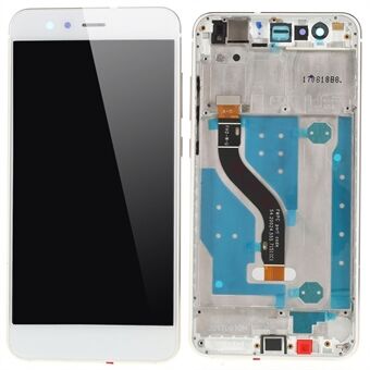För Huawei P10 Lite Grade C LCD-skärm och digitaliseringsenhet + ramersättningsdel (utan logotyp)