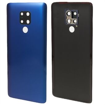 För Huawei Mate 20 X Bakre batterihusskydd med kameraring Ring Reservdel (utan logotyp) - Blå