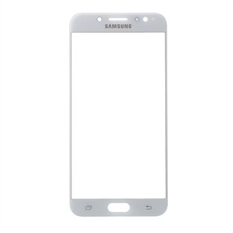 Front Screen Glas Lins Ersättning för Samsung Galaxy J7 + / Galaxy C8 - Vit