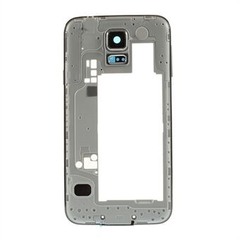 OEM bakre höljesplatta utbyte för Samsung Galaxy S5 G900 med sidoknappar - Silverfärg