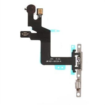Power On/Off Flex Cable Reservdel med metallplatta för iPhone 6s Plus 