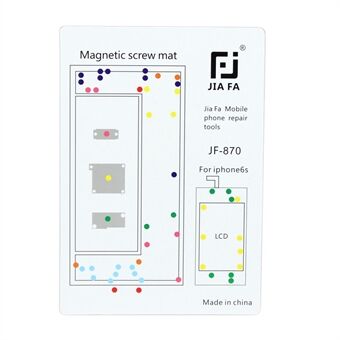 JIAFA JF-870 magnetisk skruvmatta Telefonreparationsverktyg för iPhone 6s 