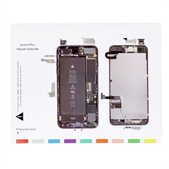 För iPhone 7 Plus 5.5 Professional Reparationsverktyg för magnetisk skruvmatta
