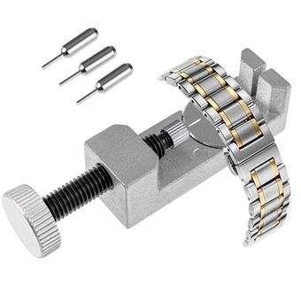 Klockbandsrem Link Pin Remover Reparationsverktygssats för urmakare - Silver