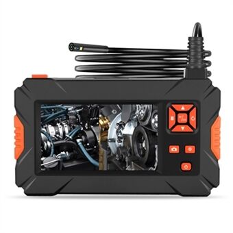 P130 2 m hård tråd IP68 vattentät inspektionskamera 8 mm trelins 4,3-tums HD industriendoskop - orange