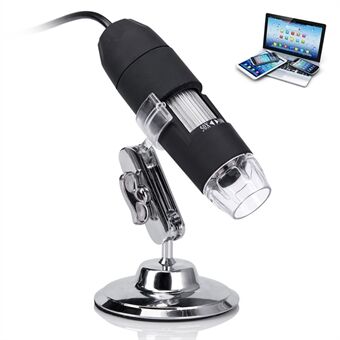 Digitalt mikroskop 3-i-1 USB-endoskop 50X-1000X förstoring 8-LED-minikamera för Mac Window Android