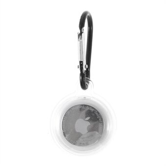 Fulltäckning Transparent TPU-skyddande skal för Apple AirTag Locator med antiförlorad nyckelring